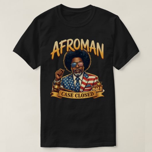 Justice for Afroman | Case Closed Lemon Pound Cake T-shirt (Design voorkant)