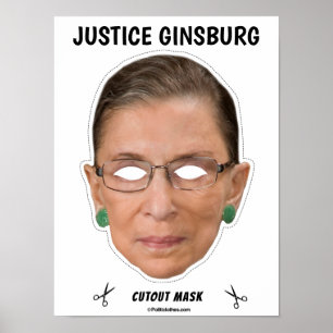 JUSTICE GINSBURG Halloween Masker Poster