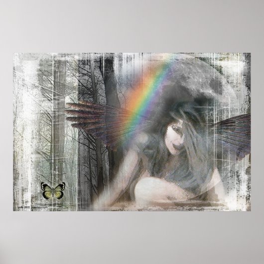 Justice Howling at the Moon by Gregory Gallo Poster (Voorkant)