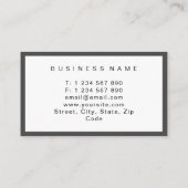 Justice Lady Lawyer Schaalt Logo Grijs & Wit Vet Visitekaartje (Achterkant)