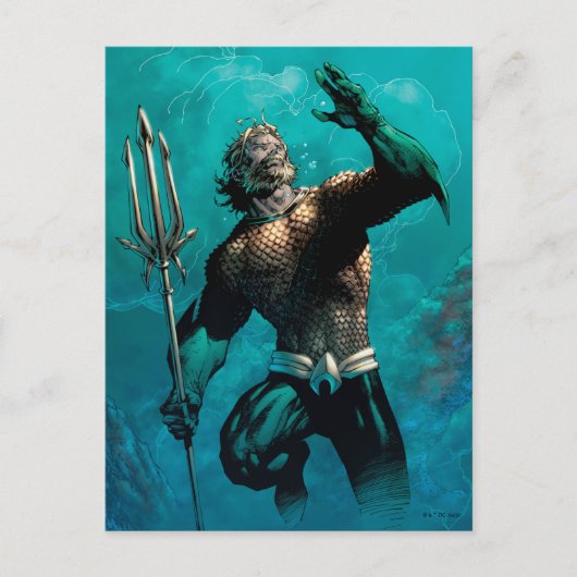 Justice League #10 Aquaman Drowned Earth Variant Briefkaart (Voorkant)