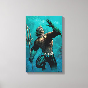 Justice League #10 Aquaman Drowned Earth Variant Canvas Afdruk