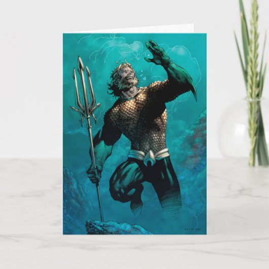 Justice League #10 Aquaman Drowned Earth Variant Kaart (Voorkant)