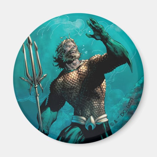 Justice League #10 Aquaman Drowned Earth Variant Magneet (Voorkant)