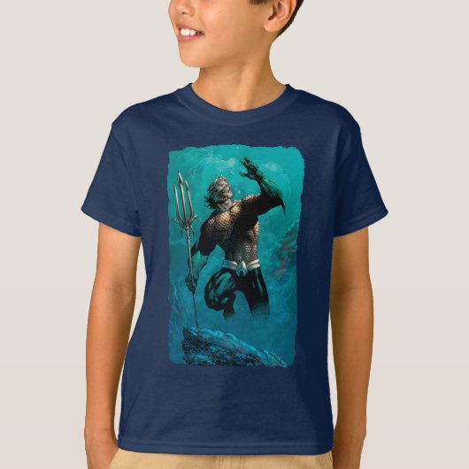 Justice League #10 Aquaman Drowned Earth Variant T-shirt (Voorkant)