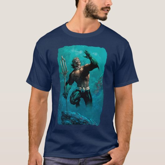 Justice League #10 Aquaman Drowned Earth Variant T-shirt (Voorkant)