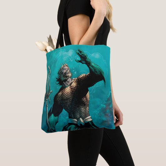 Justice League #10 Aquaman Drowned Earth Variant Tote Bag (Dichtbij)