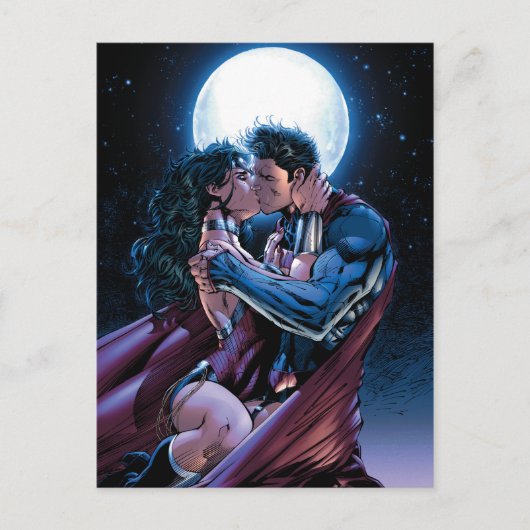 Justice League #12 Wonder Woman & Superman Kiss Briefkaart (Voorkant)