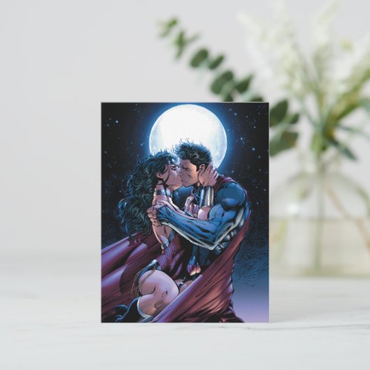 Justice League #12 Wonder Woman & Superman Kiss Briefkaart (Staand voorkant)