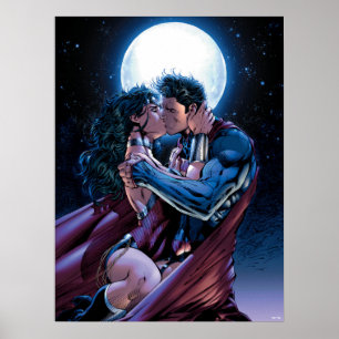 Justice League #12 Wonder Woman & Superman Kiss Poster