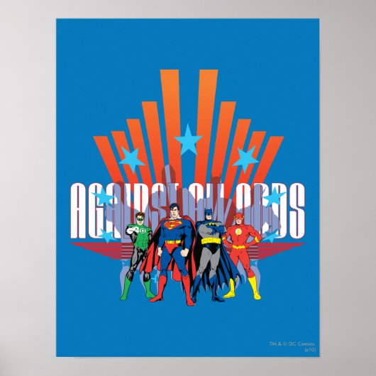 Justice League "Against All Odds" Poster (Voorkant)