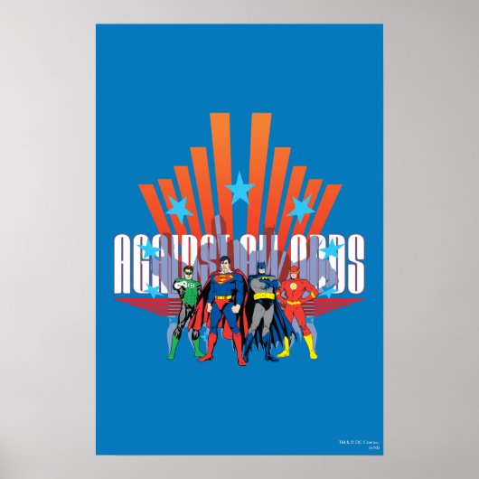 Justice League "Against All Odds" Poster (Voorkant)