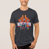 Justice League "Against All Odds" Tri-Blend Shirt (Voorkant)