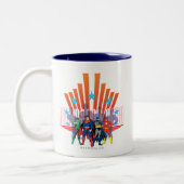 Justice League "Against All Odds" Tweekleurige Koffiemok (Links)