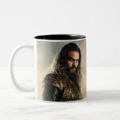 Justice League | Aquaman op slagveld Tweekleurige Koffiemok (Links)