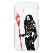 Justice League | Aquaman Pose Noir Pop Art Case-Mate Samsung Galaxy Hoesje (Achterkant)