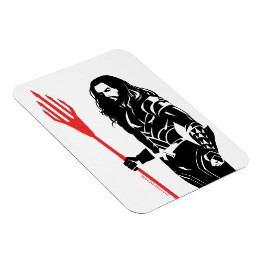 Justice League | Aquaman Pose Noir Pop Art Magneet (Rechterzijde)
