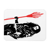 Justice League | Aquaman Pose Noir Pop Art Magneet (Horizontaal)