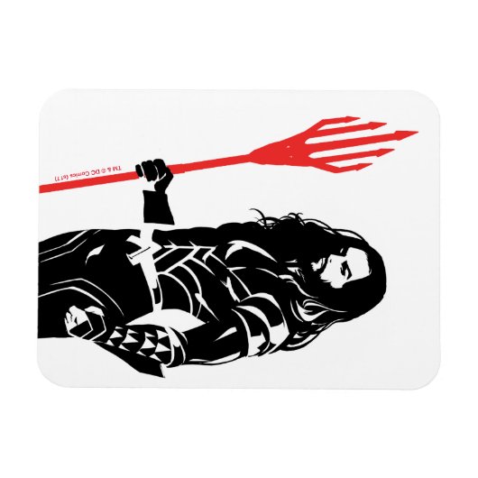 Justice League | Aquaman Pose Noir Pop Art Magneet (Horizontaal)