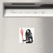 Justice League | Aquaman Pose Noir Pop Art Magneet (Insitu (Vaatwasser))