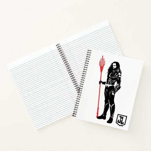 Justice League | Aquaman Pose Noir Pop Art Notitieboek (Binnen)