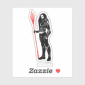 Justice League | Aquaman Pose Noir Pop Art Sticker (Vel)