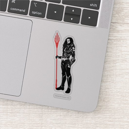 Justice League | Aquaman Pose Noir Pop Art Sticker (Detail)