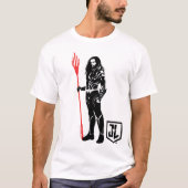 Justice League | Aquaman Pose Noir Pop Art T-shirt (Voorkant)