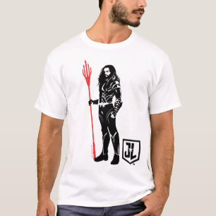 Justice League   Aquaman Pose Noir Pop Art T-shirt