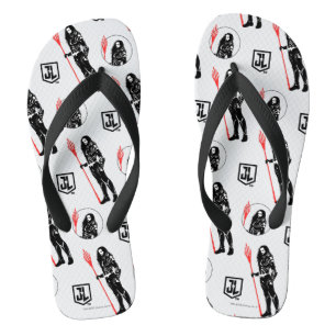 Justice League   Aquaman Pose Noir Pop Art Teenslippers