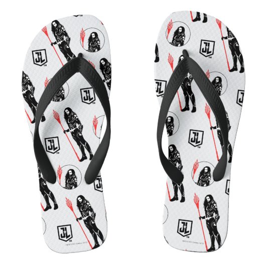 Justice League | Aquaman Pose Noir Pop Art Teenslippers (Voetbed)