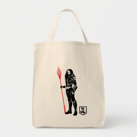 Justice League | Aquaman Pose Noir Pop Art Tote Bag (Voorkant)