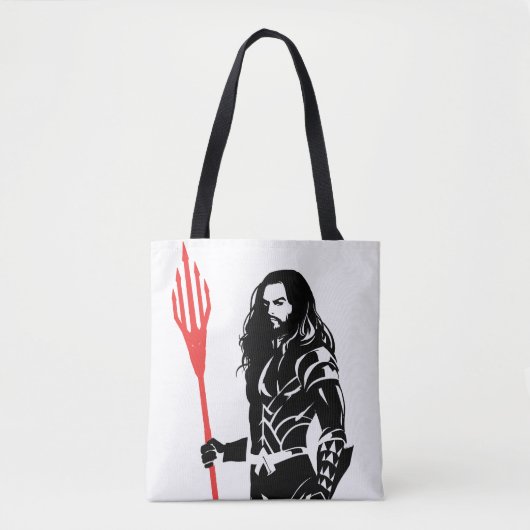 Justice League | Aquaman Pose Noir Pop Art Tote Bag (Voorkant)
