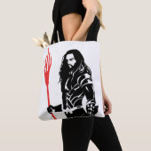 Justice League | Aquaman Pose Noir Pop Art Tote Bag (Dichtbij)