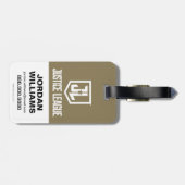 Justice League | Aquaman Retro Trident Emblem Bagagelabel (Achterkant horizontaal)