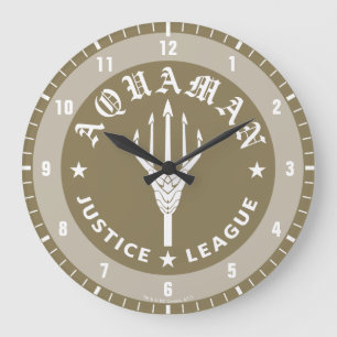 Justice League   Aquaman Retro Trident Emblem Grote Klok