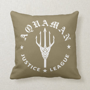Justice League   Aquaman Retro Trident Emblem Kussen