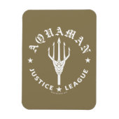 Justice League | Aquaman Retro Trident Emblem Magneet (Verticaal)