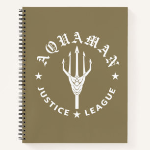Justice League   Aquaman Retro Trident Emblem Notitieboek