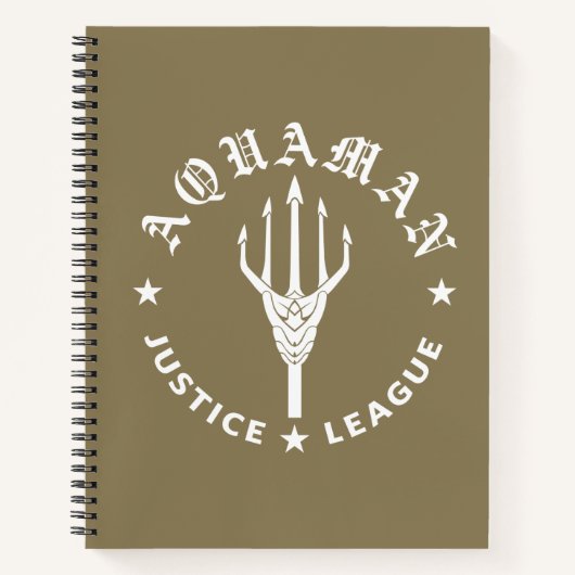 Justice League | Aquaman Retro Trident Emblem Notitieboek (Voorkant)