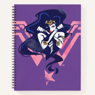 Justice League Art Wonder Woman & Symbol Pop Notitieboek