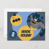 Justice League Batman Holiday Bauble Feestdagenkaart (Voorkant / Achterkant)