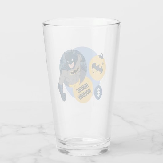 Justice League Batman Holiday Bauble Glas (Achterkant)