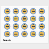 Justice League Batman Holiday Bauble Ronde Sticker (Vel)