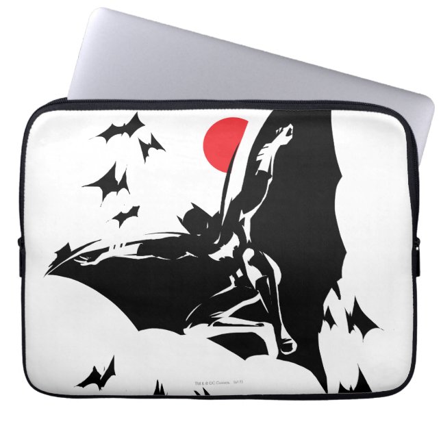 Justice League | Batman in de wolk van de Pop van  Laptop Sleeve (Voorkant)