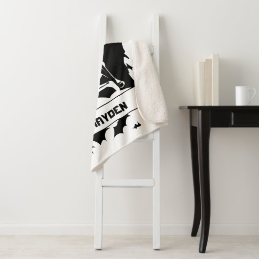 Justice League | Batman in de wolk van de Pop van  Sherpa Deken (In situ)