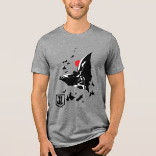 Justice League Batman in de wolk van de Pop van Tri-Blend Shirt