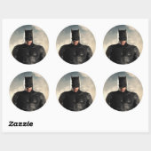 Justice League | Batman op slagveld Ronde Sticker (Vel)