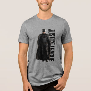 Justice League Batman op slagveld Tri-Blend Shirt