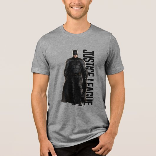 Justice League | Batman op slagveld Tri-Blend Shirt (Voorkant)